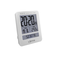Digitálny budík riadený rádiovým signálom Lavvu LAR0020 Duo White,